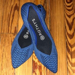 New Rothy blue python size 7